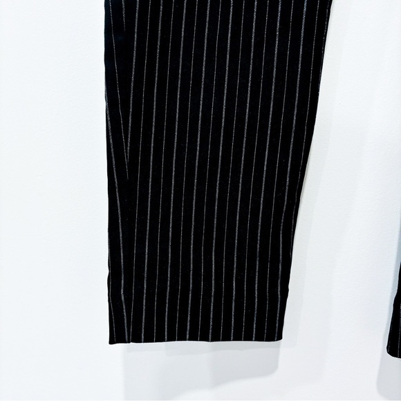 MAURICES Pull on skinny ankle black striped pants - Picture 7 of 9